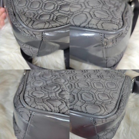 Vera Bradley Solid Gray Crossbody Messenger Bag - Picture 8 of 8